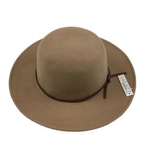 Madewell x Biltmore® Domed Wool Felt Hat Faux Leather Trim  M/L NWT